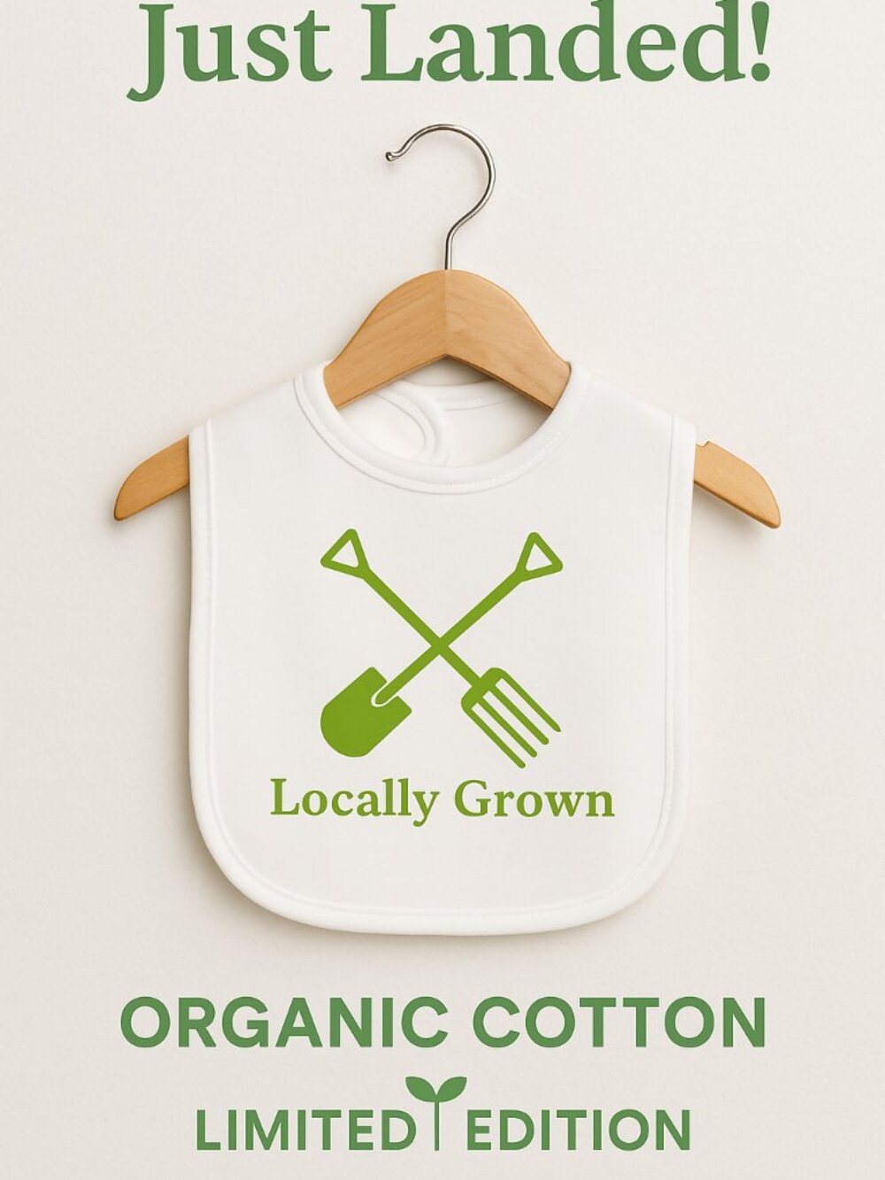 organic cotton baby bib